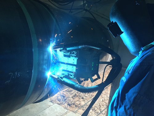 熊谷管道自動焊機在泰國五號線施工現場