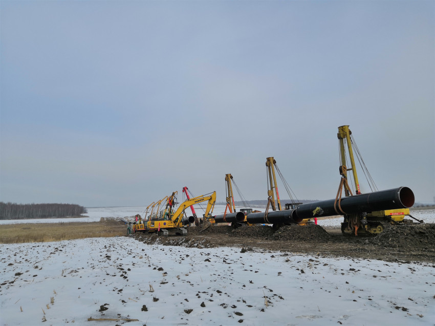 熊谷自動焊機大慶施工現場 熊谷自動焊機大慶施工現場