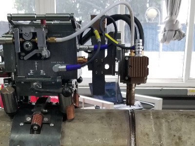 漂亮！熊谷管道全自動單炬焊機A-305與DPS-500P絕佳搭配！